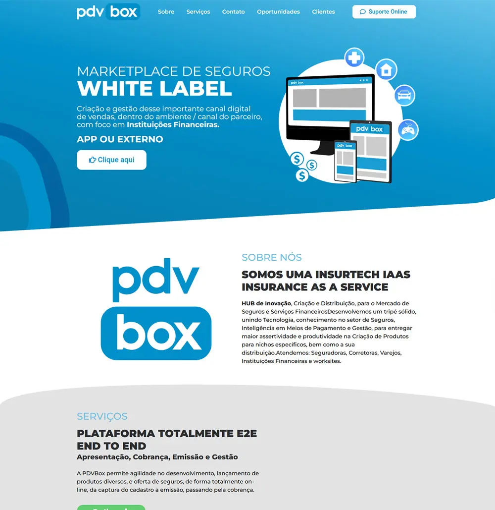 Projeto PDV Box desenvolvido pela Tríader