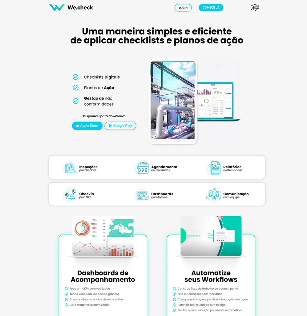 Projeto We Check desenvolvido pela Tríader