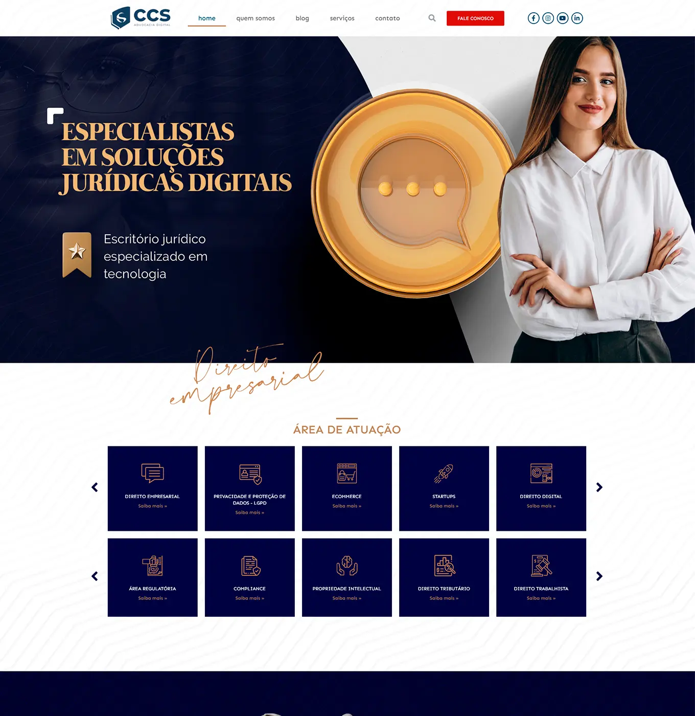 Projeto CCS Adv Digital desenvolvido pela Tríader